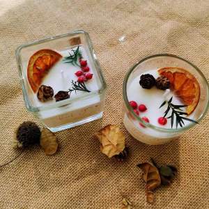 Mori Dried Flower Scented Candle Bedroom Girl Birthday Gift Sleep Aid