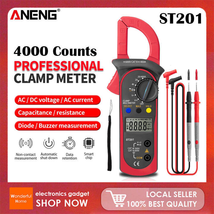 【Philippine spot】ANENG ST201 Digital Clamp Multimeter Resistance ohm ...