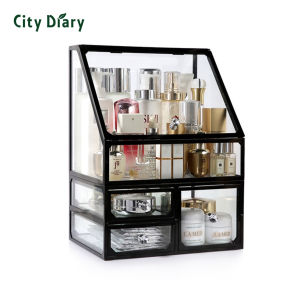 Nordic Series Makeup Organizer Glass Box