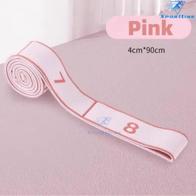 SG Stock.Adjustable Yoga Stretch Strap 8-Loop Yoga Strap with Numbered Loops Premium Yoga Stretching Band