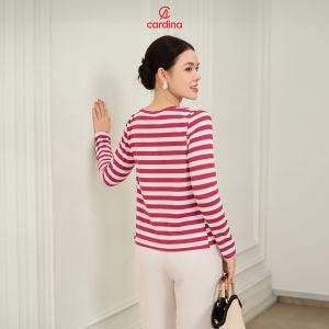 Set cardigan nữ CARDINA chất liệu len cotton phối áo trong tăm lạnh thiết kế đơn giản nữ tính lịch sự 4SAA01