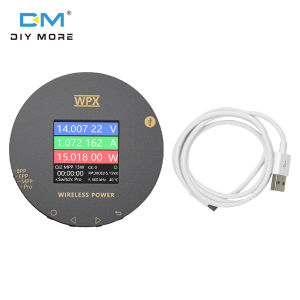 Diymore ไร้สายแม่เหล็กหน้าจอหน้าจอสี LCD 1.54นิ้วเครื่องทดสอบการชาร์จแบบมัลติฟังก์ชั่นแรงดันไฟฟ้าและ Qi2เครื่องวัดกำลังไฟฟ้าปัจจุบัน MPP25W การชาร์จอย่างรวดเร็วโปรโตคอล Type C อินเตอร์เฟซ
