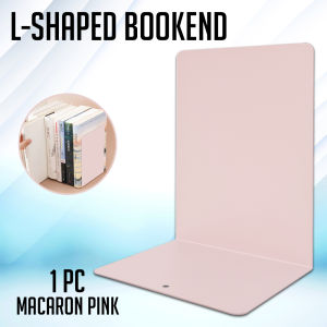 WPS L-Shaped Bookend Plastic Book Holder for School and Office