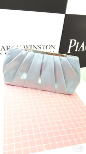 กระเป๋าสะพายไหล่คลัทช์สำหรับเด็กผู้หญิงสีทึบกระเป๋างานเลี้ยงแบบจีบสำหรับผู้หญิงกระเป๋าคลัทช์งานแต่งงานกระเป๋าถือออกงานงานค็อกเทลกระเป๋าสตางค์สตรี