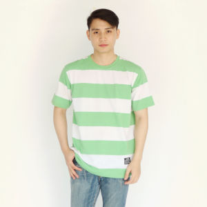 Noveli wear Kaos stripe pria salur engineering | kaos belang garis garis lengan pendek