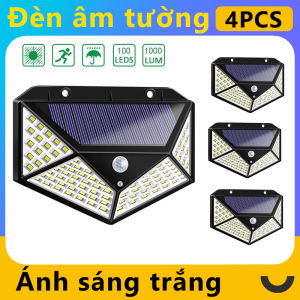 bộ 1/2/4/6 mảnh Đèn năng lượng mặt trời 100LED siêu sáng 3 chế độ chống nước
