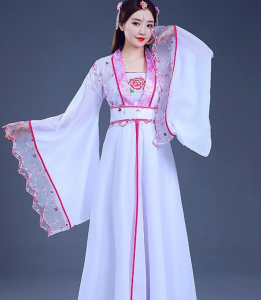 Ancient Chinese Costume Fairy Cosplay Women Girl Hanfu Dress Embroidery Floral Kids Tang Suit Festival Outfit Folk Dance Costume