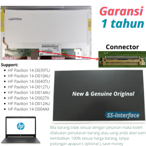 LCD HP Pavilion 14-D039TU 14-D010AU 14-D040TU 14-D012TU 14-D014AU 14-D002TX 14-D012AU 14-D004AX new original