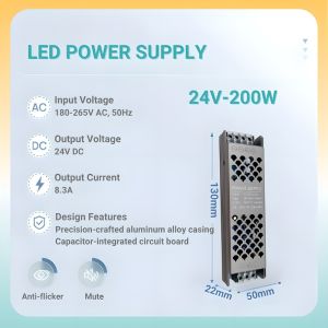 LED Power Supply for led light strip DC12V 24V 100W 200W 300W Switching Transformers Led Driver