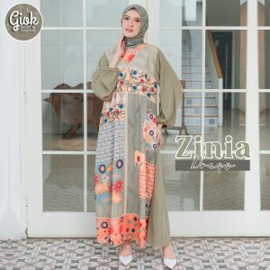 SKYSHOP HIJAB-NEW ZINIA DRESS BY GIOK SCARF&APPAREL/BAHAN PREMIUM/DRESS WANITA PREMIUM/DRESS WANITA/DRESS SARIMBIT/PAKAIAN WANITA/DRESS PEREMPUAN MODIS/CANTIK