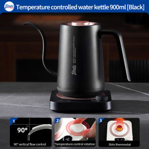 Bincoo Gooseneck Electric Kettle Long Narrow Spout Coffee Pot Hand Drip Kettle Pour Over Coffee With lid 900ML ﻿
