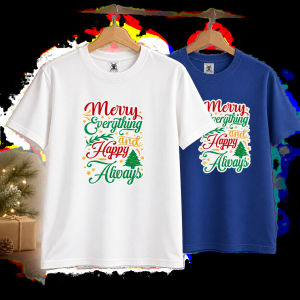 Mens Plus Size Christmas Graphic Crew Neck T-Shirt OM307