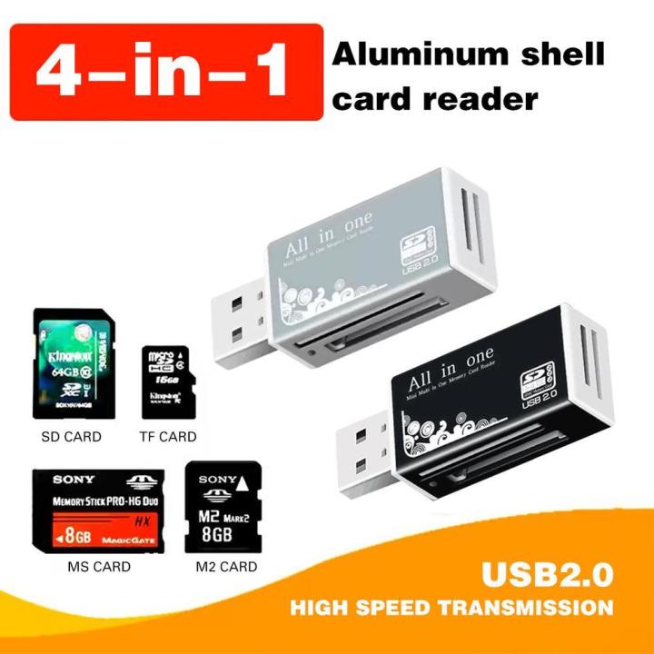 Reader Card Mini USB 2.0 MS, TF, SDHC, SD, SDXC, Micro SD, M2, Adapter ...