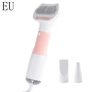 DFVDSPW EU/AU/UK/US Plug Pet Grooming Hair Dryer And Comb Efficiently Quiet Dog Drying Brush Hair Comb Speeds Up Drying Time 3 In 1 Pets powerful hair dryer brush Puppy