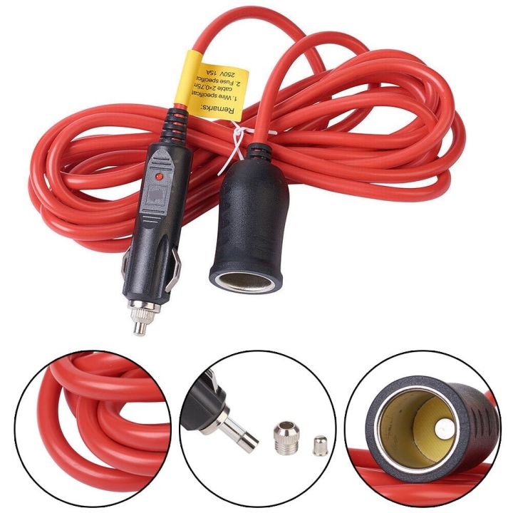 Dây cáp nối dài tẩu sạc 12V 24V 10A cho xe hơi, ô tô dài 1.5m / 3.5m ...