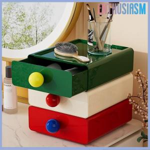【Enthusiasm】🌟🌟【Hot Sale】🎈 Desktop Storage Drawer Stackable Pull Out Storage Boxes Color Contrast Drawer Organizer Office Sundries Stationery Storage Case