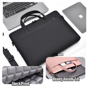 Tas Laptop Selempang dan Jinjing Portabel Shockproof Tas Notebook Bisnis Layar 15" - 16" inchi - VARRO
