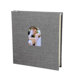 Arch Design Photo Album With 40 Pockets Thick Cardboards Pages Writing Space Linen Cover Compatible Instantly Cameras