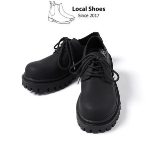 Chunky Derby Nam Da Mờ Giày Chiến Binh đế 5cm