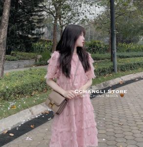 Đầm bầu thiết kế dự tiệc Váy bầu mùa hè dáng suông đuôi cá chất đẹp VB58