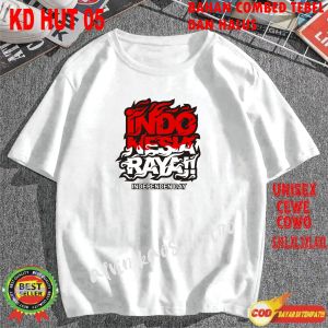 Atasan Kaosc Hut RI 80 Kaos Terlaris 17 Agustus 1945 Kemerdekaan Indonesia Kaos Merah Putih Hitam Kaos Cewek Cowok Anak