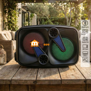 ลำโพง บลูทูธ ขนาด 6.5นิ้ว 2ทาง NTC รุ่น CH-6605 ทุ้ม แหลม พร้อมไฟ LED ฟรีไมค์ลอย 1 ตัว #ร้านมาร์ยอง