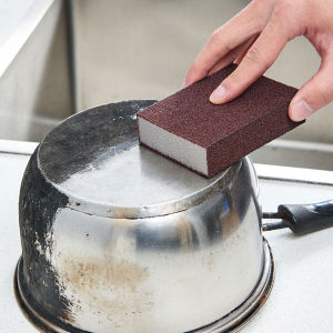 Miếng bọt biển nhám cọ rửa xoong nồi mút chà xoong bề mắt nhám lớp mút bên trong mềm tạo bọt tốt giúp cọ sách vết bám dễ dàng