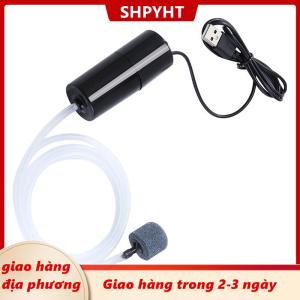 [COD] SHPYHT Giao hàng địa phương Aquarium oxy máy bơm không khí Fish Tank USB im lặng Máy nén khí Aerator xách tay mini nhỏ oxygenator Aquarium phụ kiện 5V 1W
