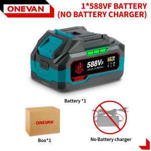 ONEVAN 21V Lithium Battery 928VF 29900mAh 588VF 22900mAh Capacity Indicator Rechargeable For Makita 18V Electric Power Tool