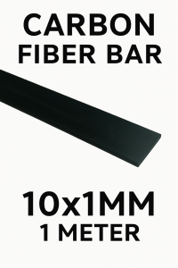 1meter Karbon Fiber bar Plat lebar 10mm tebal 1mm 10x1mm carbon