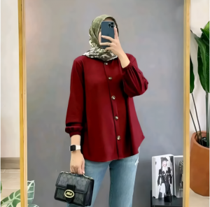 ATASAN KEMEJA POLOS BAHAN CRINCLE AIRFLOW PREMIUM / Kemeja Hangout Kekinian Bahan Lady Crush / Kemeja Wanita Terbaru 2023 2024 / Kemeja Wanita Lengan Panjang / Kemeja Wanita Kekinian OOTD / Kemeja Wanita Korena Style / Kemeja Wanita Dewasa