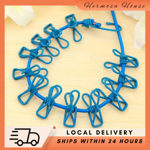 Clothes Drying Rack With 12 Clips