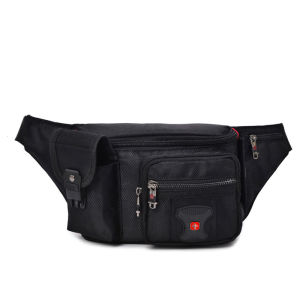 Swiss Multi-function Oxford Waist Bag Men Black Casual Funny Pack Male Multi-pocket Women Money Pouch Belly Bag For Cellphones2026