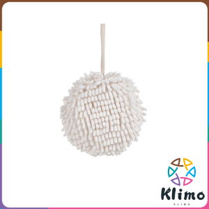 KLIMO Soft Absorbent Wipe Hand Towel Ball Kitchen Soft Plush Chenille Hanging Towel for Hands