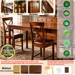 Gloss Wood Wax Oil for Indoor Outdoor Solid Wood Floor Furniture Anti-corrosion Wood Maintenance Oil Scratch-resistant Waterproof Wood Paint