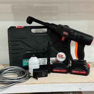 MESIN JET CLEANER STIM STEAM CUCI MOTOR MOBIL CORDLESS CAS BATERAI 21V 2 BATERAI WIPRO APW200