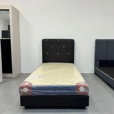 KT Furniture: Single Size Divan Bed Frame Katil Single Bujang Bedroom Furniture Katil Divan Devan Katil dan Tilam bed