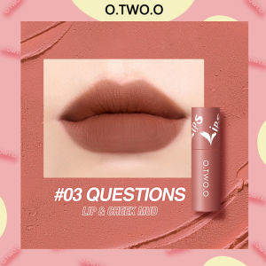 O.TWO.O Lip Gloss Matte Velvet Soft 12 Color Lip Mud Cream Waterproof Long Lasting Lip Gloss