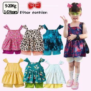(6M-36M) Set Baju Baby Girl Playset Singlet Baju Budak Kanak2 Bayi Perempuan Baju Siang Jalan Murah Kids TShirt Clothing