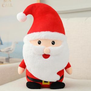 JOJO CASTLE 2024 Merry Christmas Gift Santa Claus Doll Christmas Elk Plush Toys for Xmas Gifts to Kids Baby Girlfriends   20/22/40/50/60/80/100cm Soft Cute Snowman Toy  Decoration Plush Toys Christmas Decorations 2024 圣诞节礼物