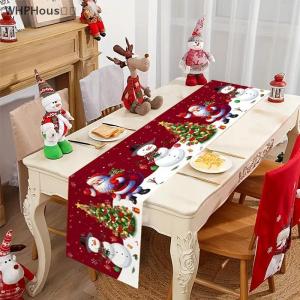 💙🌠🌠 ผ้าปูโต๊ะลายคริสต์มาสตกแต่งเทศกาลคริสต์มาสสำหรับตกแต่งบ้านสไตล์คริสต์มาสของตกแต่งโต๊ะ2025วันคริสต์มาสของขวัญปีใหม่ที่มีความสุข