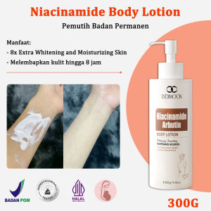 Body Lotion Whitening Niacinamide &Arbutin Brightening Body Serum Untuk kulit yang susah putih kulit kusam brightening hand and body lotion niacinamide body serum pemutih badan permanen