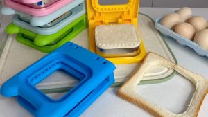 Square Sandwich Cutter Sealer Bread Slicer Molder Stainless Steel Toast Maker Kids Baon Snack Lunch Box