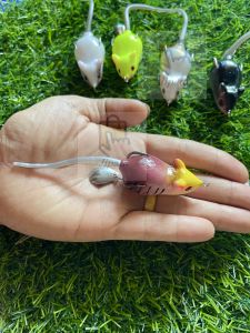 หนูยางเหยื่อปลอม เหยื่อแอร์เกียร์บัคส์ลงน้ำ 5.5cm ขนาด10g