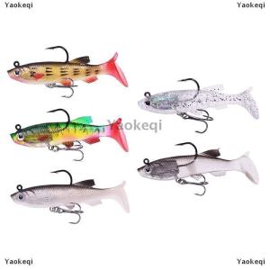 [COD] Yaokeqi T-tail Soft Bait Package Lead Bait Bait Set 7.5cm 12g Fishing Cocked Mouth Bass Bionic Double Hook Road Sub-bait