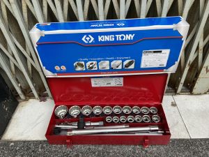Bộ tuýp bông 23 chi tiết hệ mét 3/4 inch 21-50mm Kingtony 6023MR