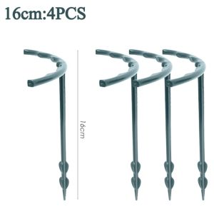 8ชิ้นแผ่นรองสำหรับปลูกต้นไม้ต้นไม้ต้นไม้ในร่มการจัดเรือนกระจกครึ่งวงกลมราวติดห้องน้ำสวนในร่มต้นไม้เถาไม้ค้ำป้องกันการปีน