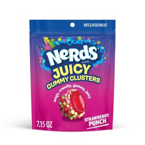 Kẹo dẻo Nerds Juicy Gummy Clusters vị dâu tây kẹo dẻo và mọng nước