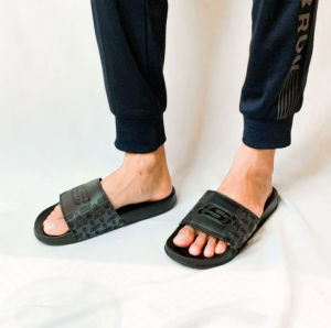 Sandal Pria Skecher Walk-Black Terbaru Murah Kekinian Anti Slip Sandal Casual Bahan Pu Sandal Skechers Warna Navy Grey Hitam Sandal Empuk Untuk Musim Semi Sandal Selop Model Kekinian - Lazada