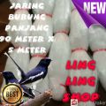Panjang 100 meter X 5 meter Jaring Burung EMPRIT dan Pipit senar putih uk 2 inc. 